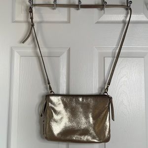 Fossil cowhide leather crossbody handbag